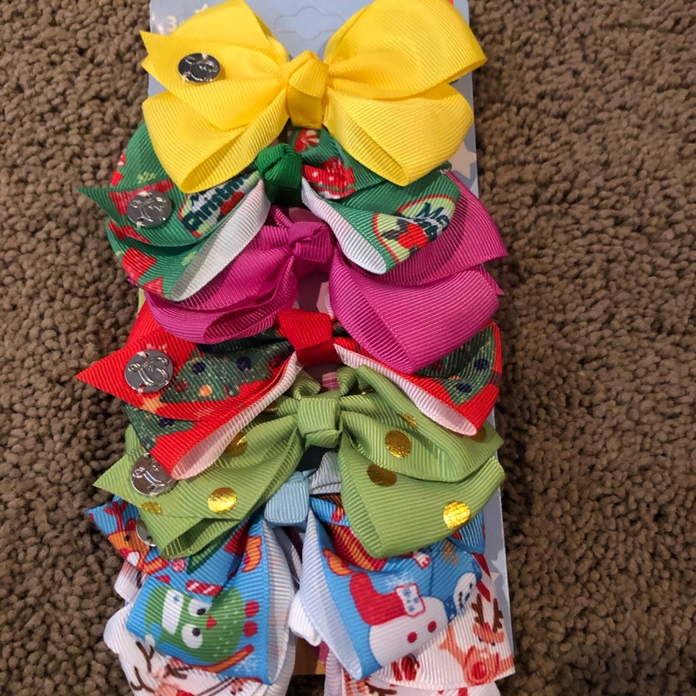 Jojo Siwa Christmas Hair Bows set of 7